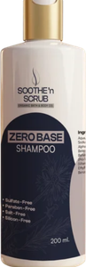 Soothe n Scrub Zerobase shampoo bottle